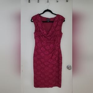 Fuchsia Sequined Dress